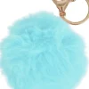 Nyckelring Pom Pom turkos