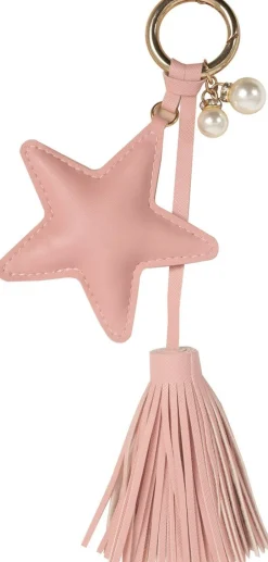 Nyckelring Stjärna rosa