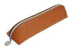 Pennfodral 19x4,5cm cognac