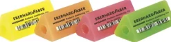 Penngrepp/radergummi Eberhard Faber triangulärt neon