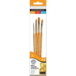 Pensel Simply Art Gold Taklon Nr.1 4-pack