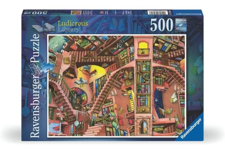 Pussel 500 bitar - Ludicrous Library