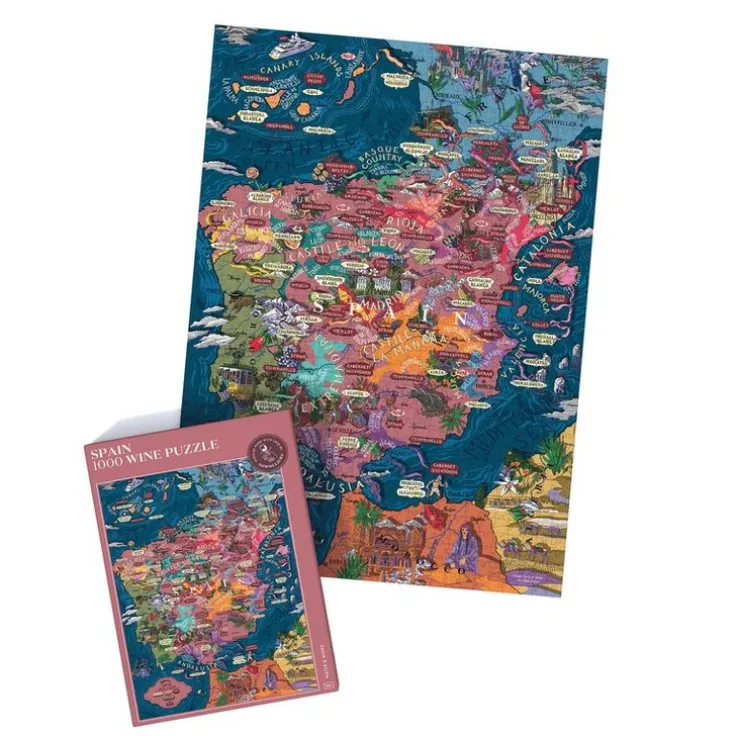 Pussel 1000 bitar - Vinpussel - Spanien