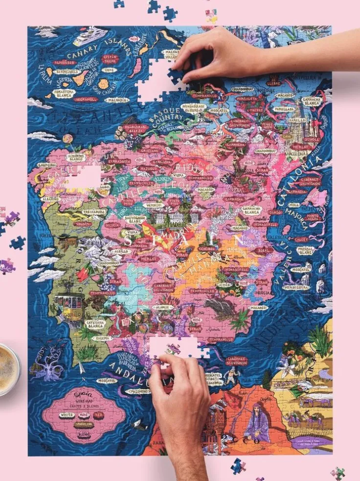 Pussel 1000 bitar - Vinpussel - Spanien