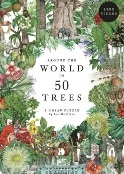Pussel 1000 bitar Around the World in 50 Trees
