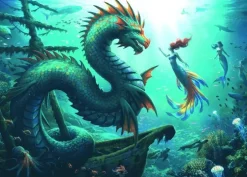 Pussel 1000 bitar Enchanted Depths Dragon Mermaid