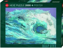 Pussel 2000 bitar Fine Art Map Wave