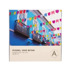 Pussel 1000 bitar Färgglad gata i Sao Joao