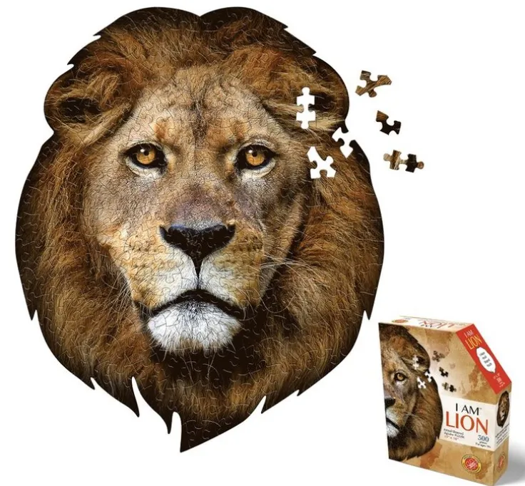 Pussel 300 bitar Head Shaped - I am Lion