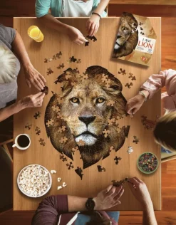 Pussel 300 bitar Head Shaped - I am Lion