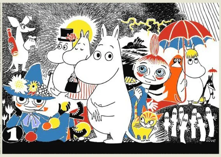 Pussel 1000 bitar Moomin: Comic Strip, Book One