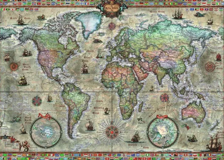 Pussel 1000 bitar Retro World