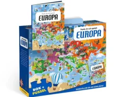 Pussel & bok - Lär och upptäck Europa