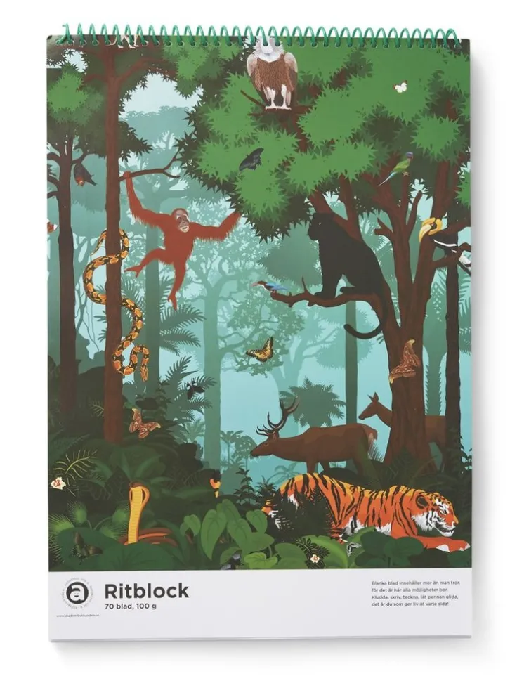 Ritblock A3 100g 70bl Djungel