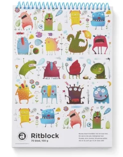 Ritblock A4 100g 70bl Monster