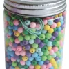 Runda pärlor i burk blandade färger
