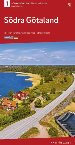 Södra Götaland Bil & Turistkarta Nr 1 : Skala 1:250.000