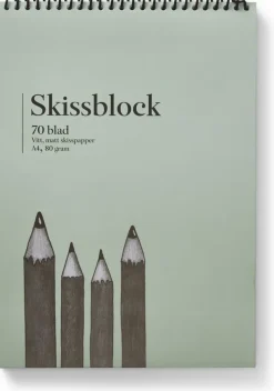 Skissblock A4 80g 70 blad