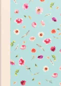 Skrivhäfte A5 linjerad Elin blomma mint