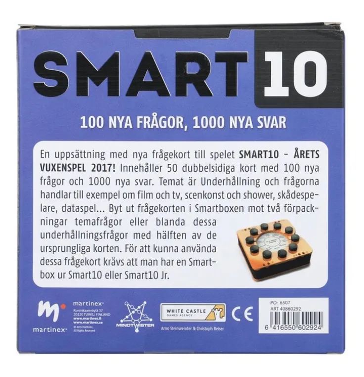 Smart10 frågekort - Underhållning