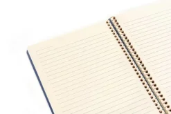 Spiralblock A5 linjerad marinblå