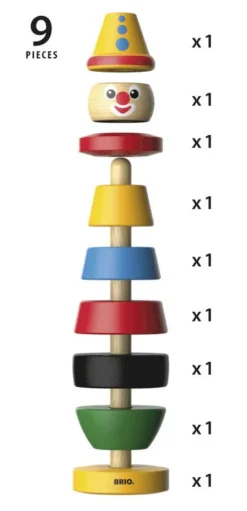 Stapelleksak Brio clown
