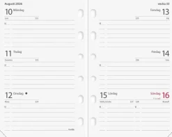 Systemkalender Compact konstläder svart