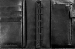 Systemkalender Compact skinn svart