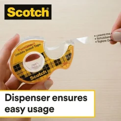 Tejp Scotch dubbelhäftande med hållare 6,3m x 12,7mm