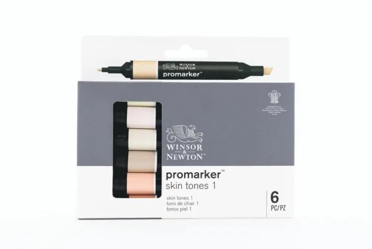 Tuschpenna Promarker 6 Skin tones set 1