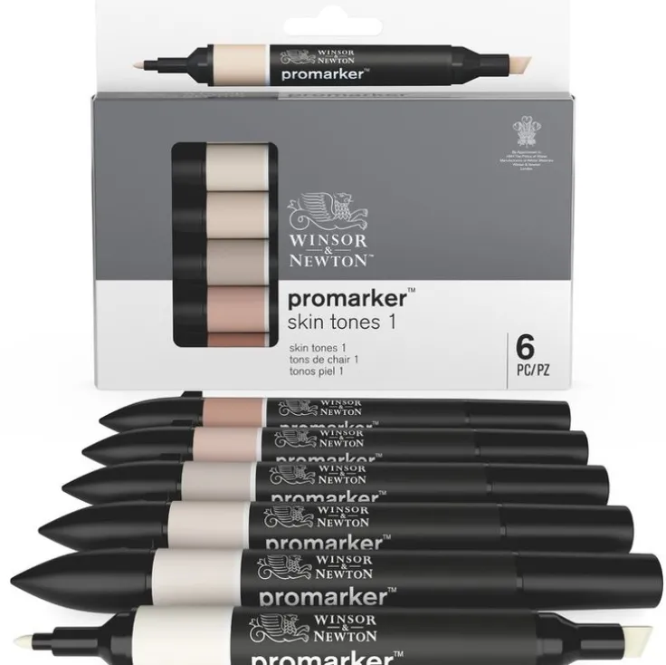 Tuschpenna Promarker 6 Skin tones set 1