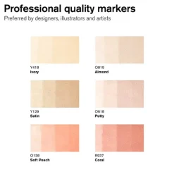 Tuschpenna Promarker 6 Skin tones set 1