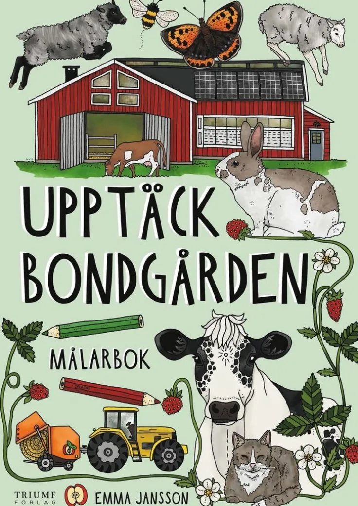 Upptäck bondgården målarbok