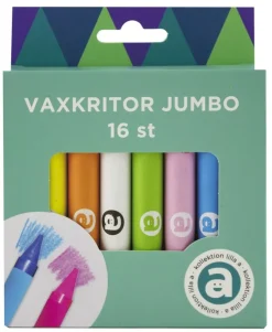 Vaxkritor Jumbo 16 färger