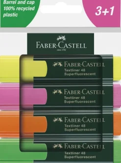 Överstrykningspenna Textliner 48 - 4 färger