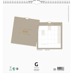 Väggkalender 2026 Clean