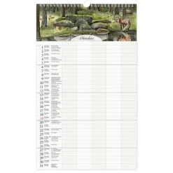 Väggkalender 2025-2026 familj Kajsa Hagelin