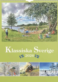 Väggkalender 2026 Klassiska Sverige