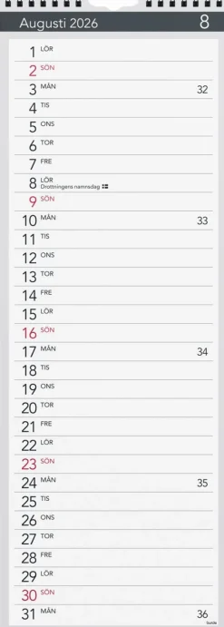 Väggkalender 2026 Lilla Miljökalendern Elegant