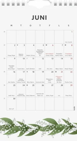 Väggkalender 2025 Mini