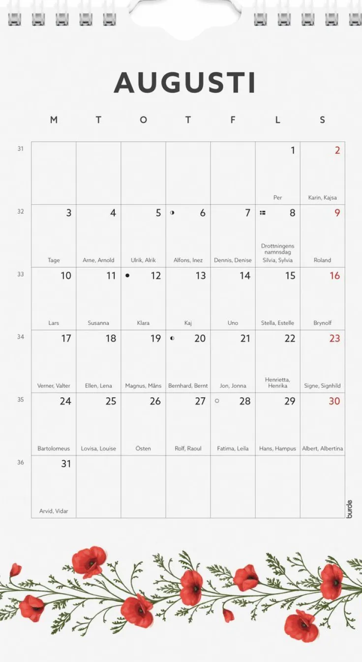 Väggkalender 2026 Mini Duo