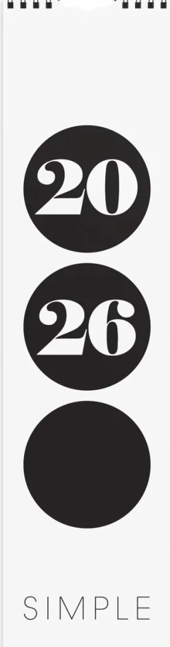 Väggkalender 2026 Simple