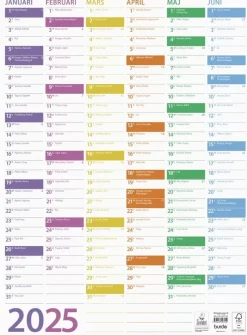 Väggkalender 2025 Väggblad Trend